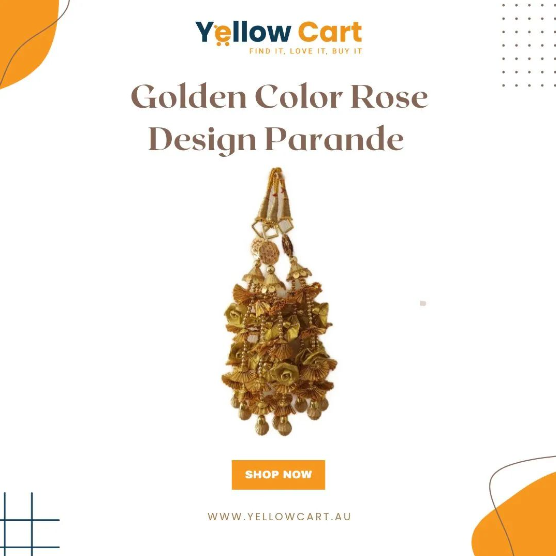 Golden Color Rose Design Parande